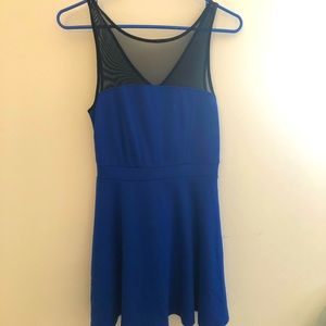 Blue and Black Dress